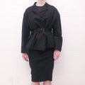 LANVIN RIBBON RUCHED 2-PIECE SUIT - SIZE 40
