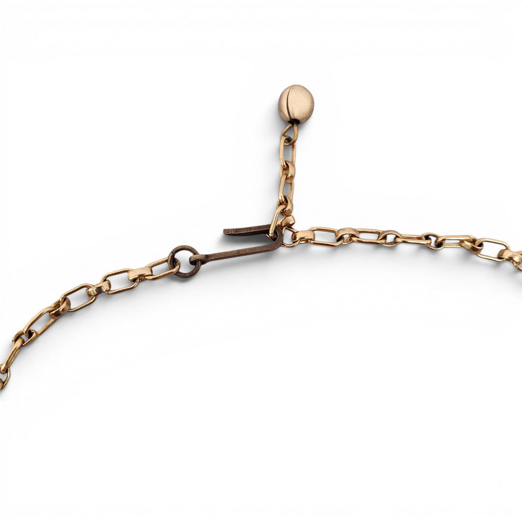 LANVIN VINTAGE GOLD AND BLUE NECKLACE