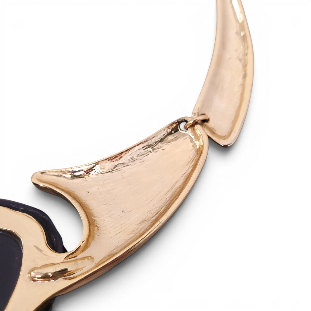 LANVIN VINTAGE GOLD AND BLUE NECKLACE