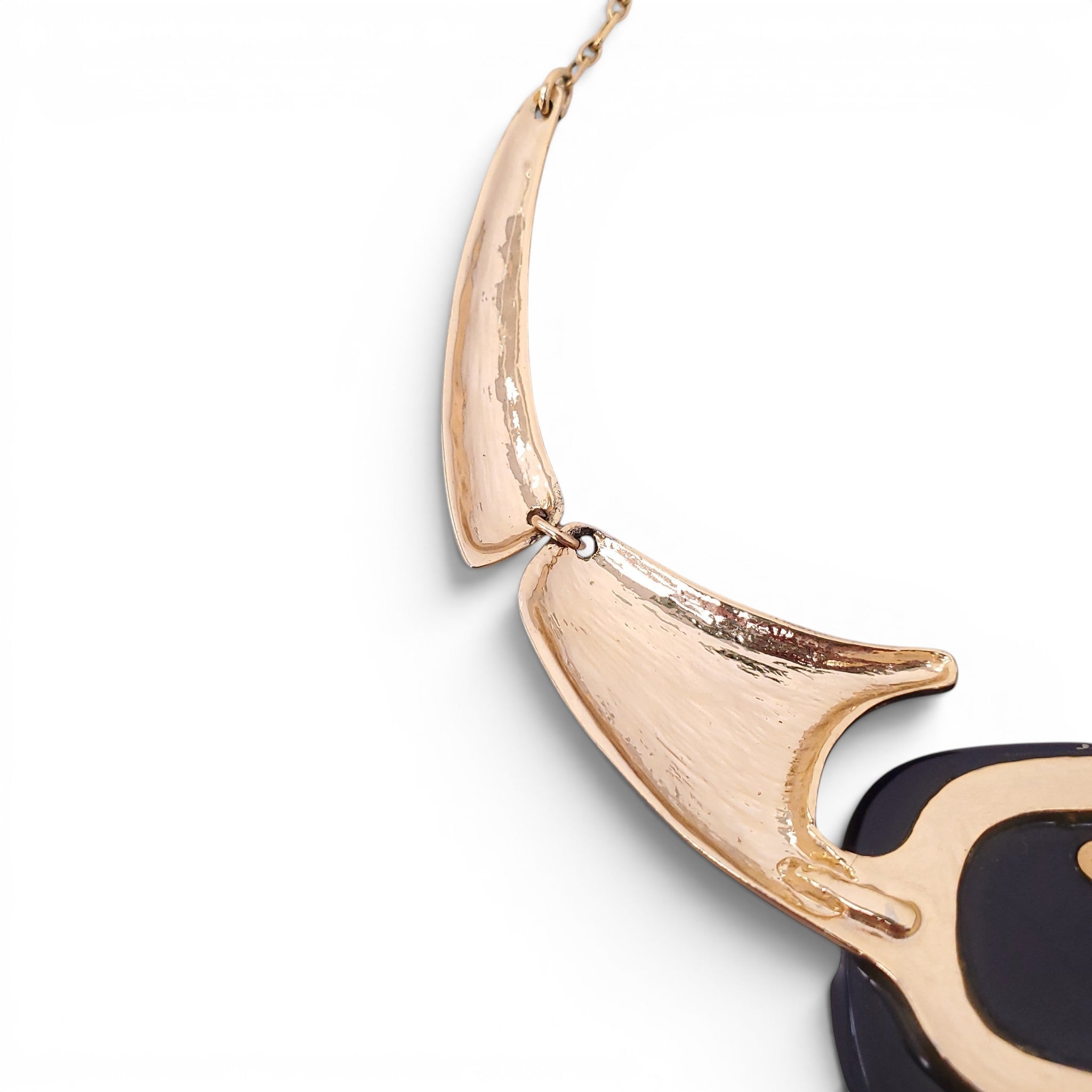 LANVIN VINTAGE GOLD AND BLUE NECKLACE