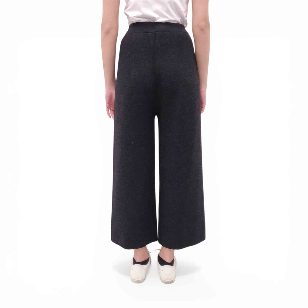 LAUREN MANOOGIAN BLACK ALPACA MERINO WOOL PANTS - SIZE 1/S