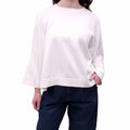 LAUREN MANOOGIAN WHITE KNIT SWEATER - SIZE 1 (S)