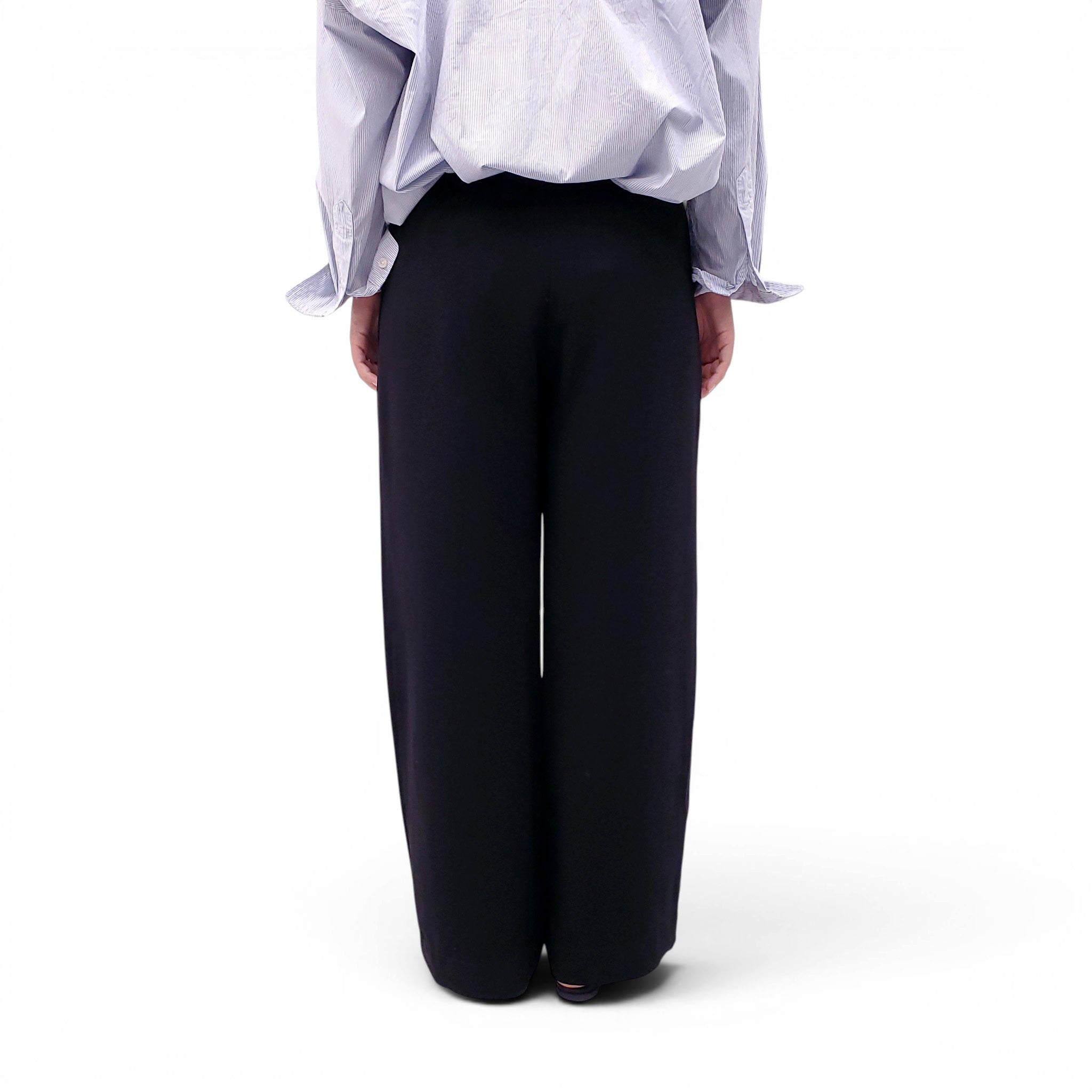 LESET BLACK WIDE LEG PANTS - SIZE M
