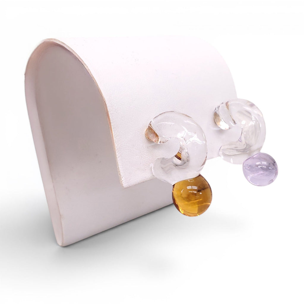 LEVENS JEWELS MINI DROP HOOP EARRINGS