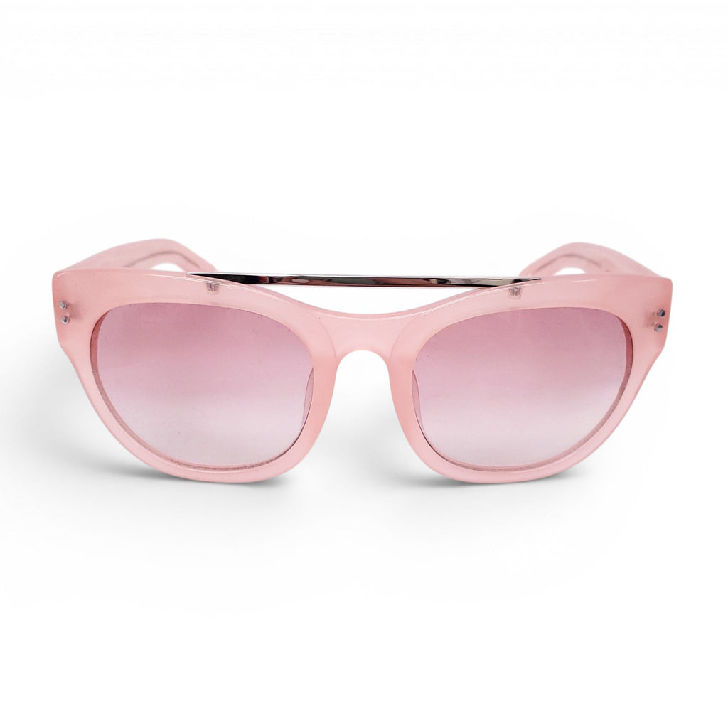 LINDA FARROW x ERDEM PINK SUNGLASSES