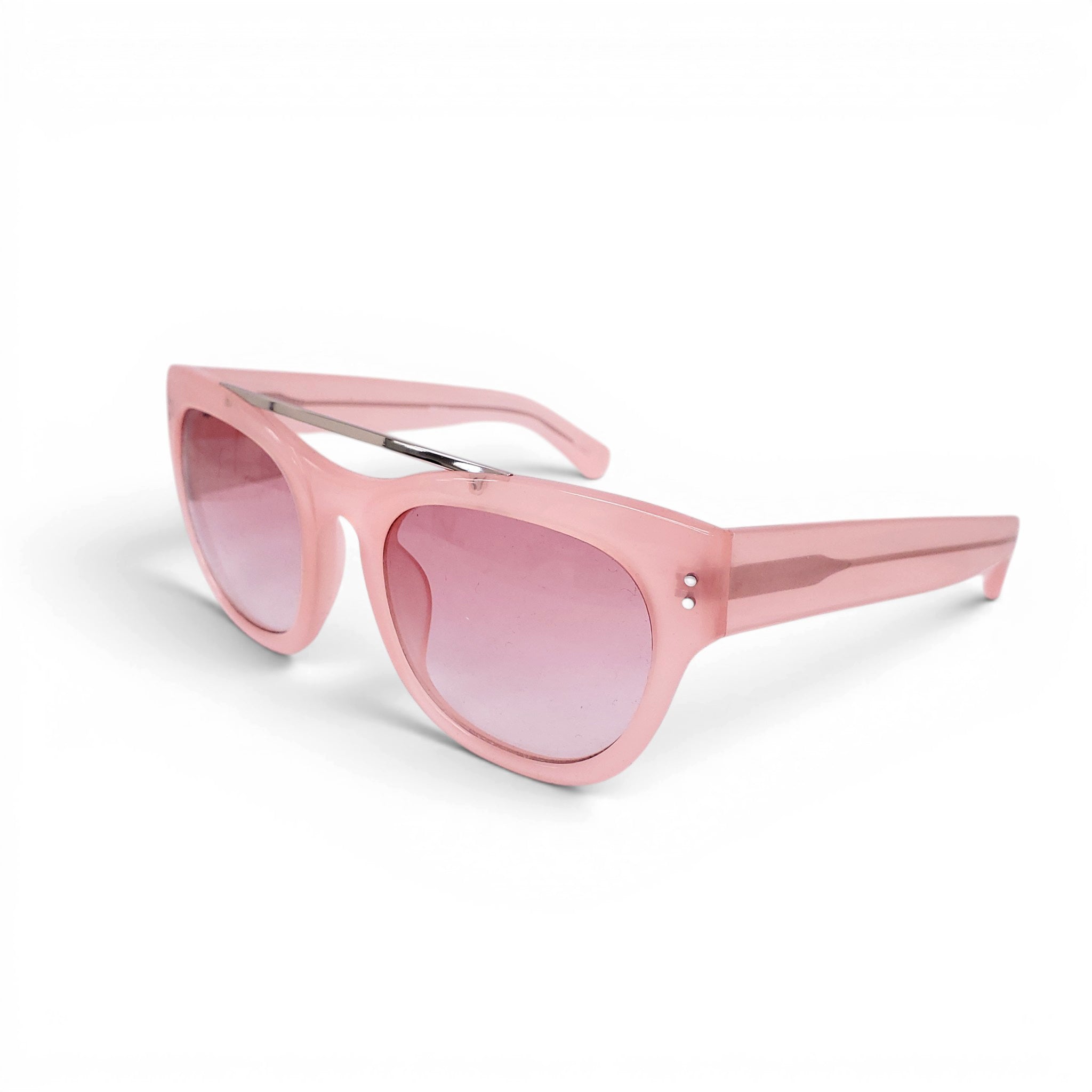 LINDA FARROW x ERDEM PINK SUNGLASSES