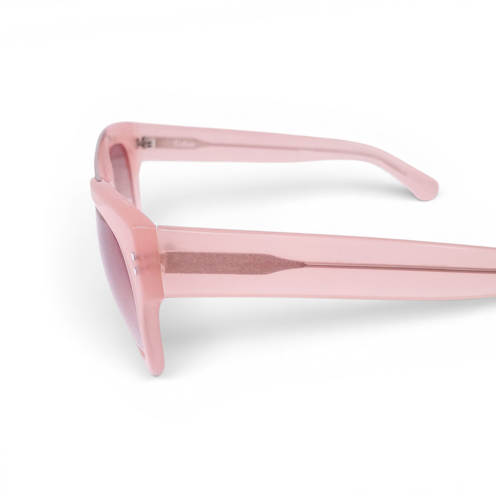 LINDA FARROW x ERDEM PINK SUNGLASSES