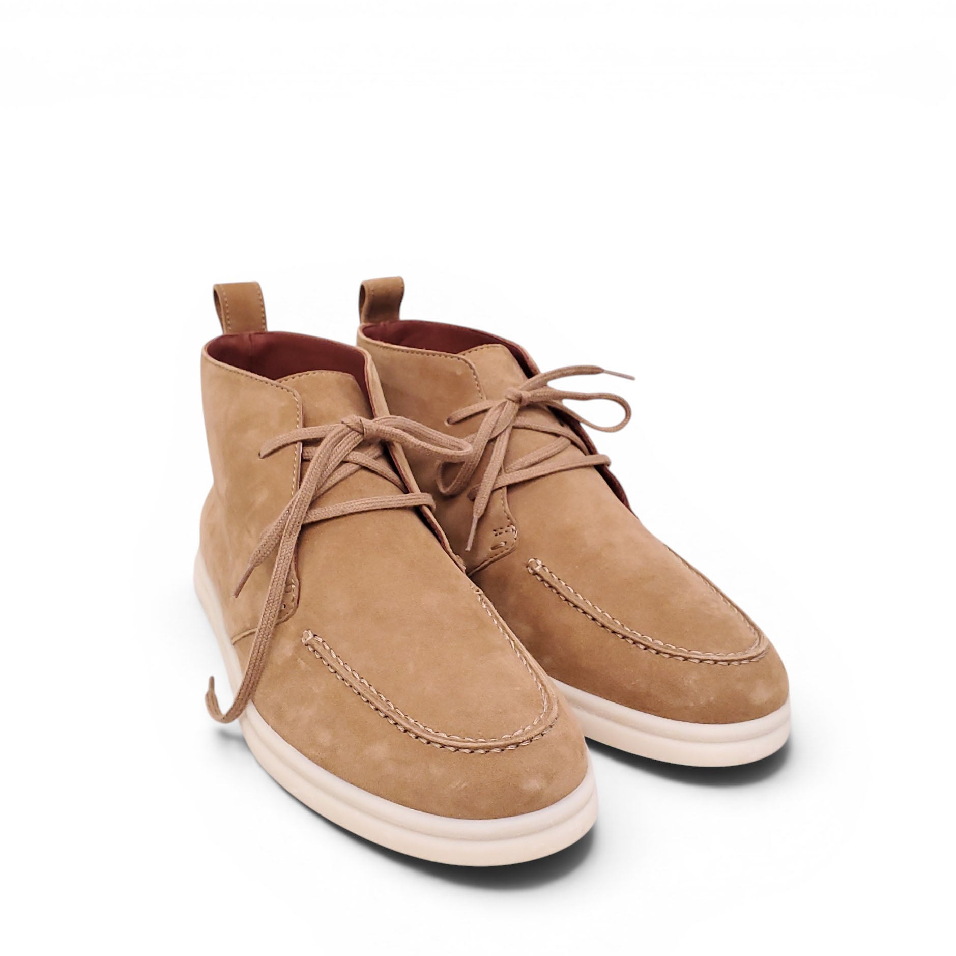LORO PIANA CAMEL SUEDE BOOTIES - SIZE 37