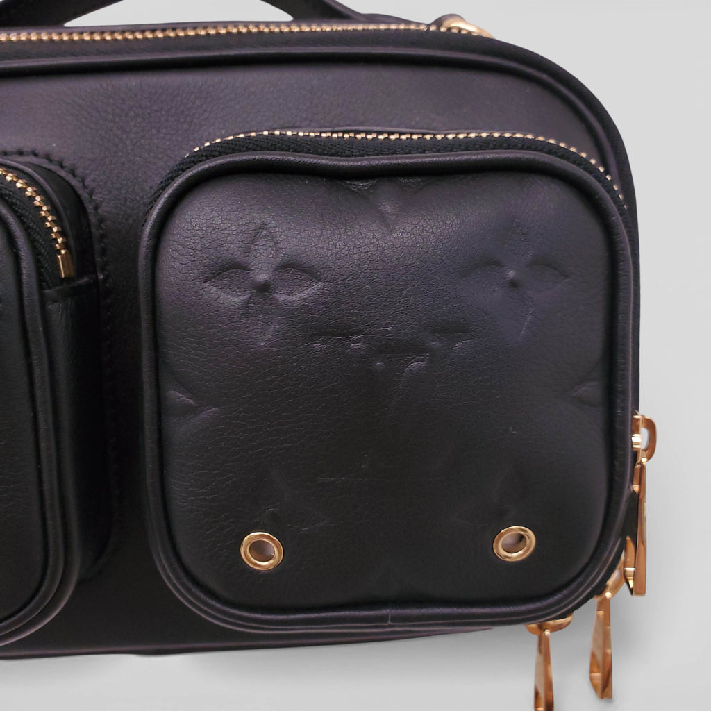 LOUIS VUITTON BLACK UTILITY CROSSBODY BAG