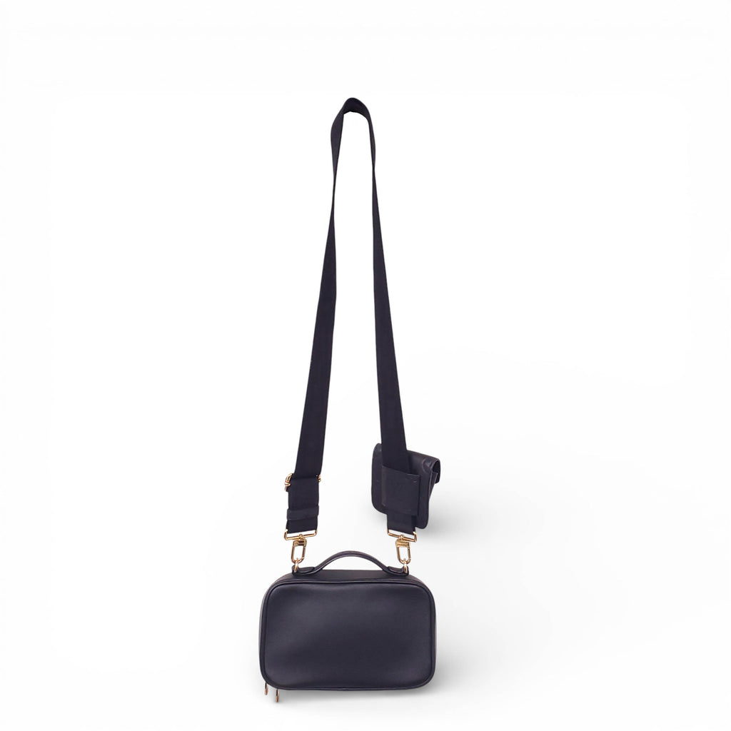 LOUIS VUITTON BLACK UTILITY CROSSBODY BAG