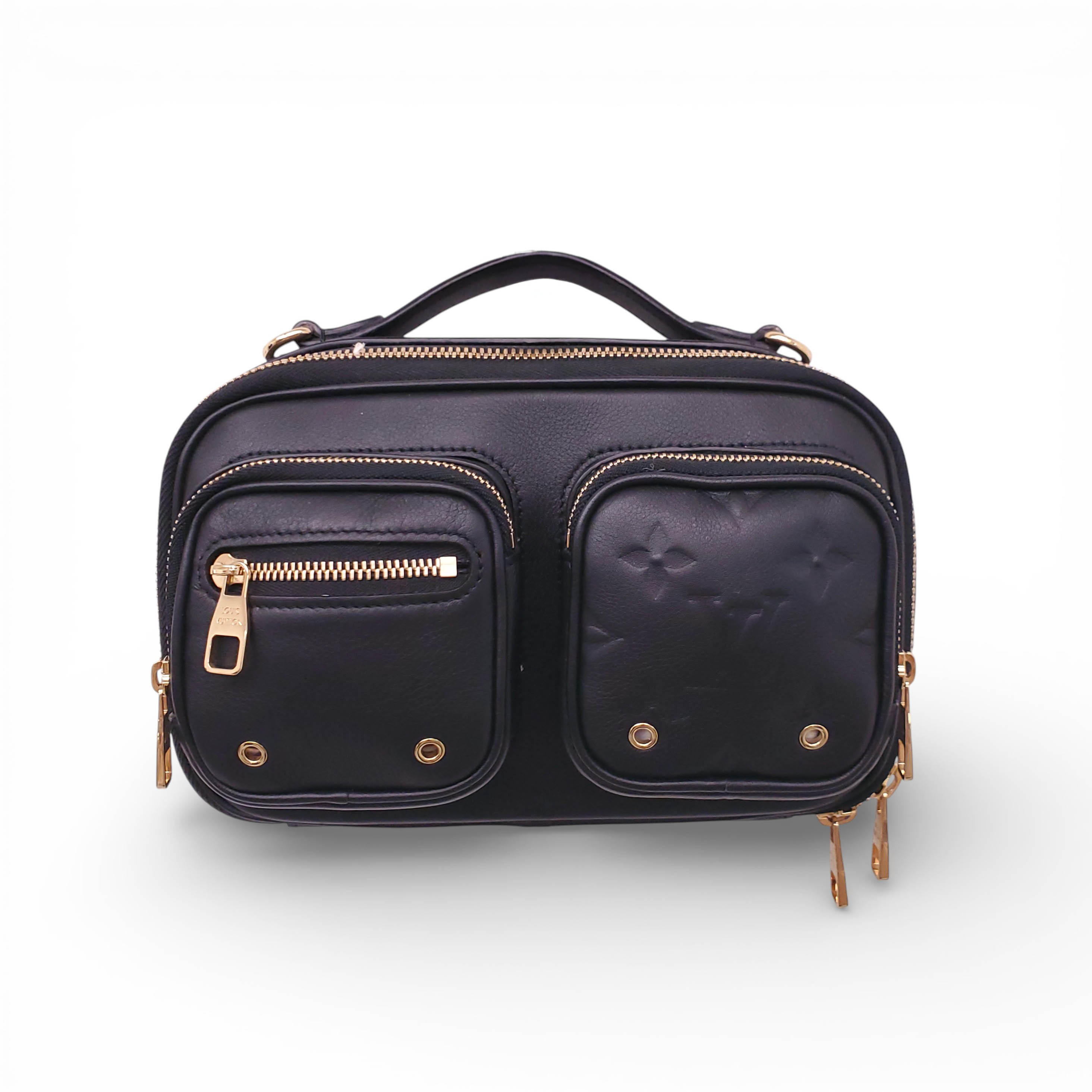 LOUIS VUITTON BLACK UTILITY CROSSBODY BAG