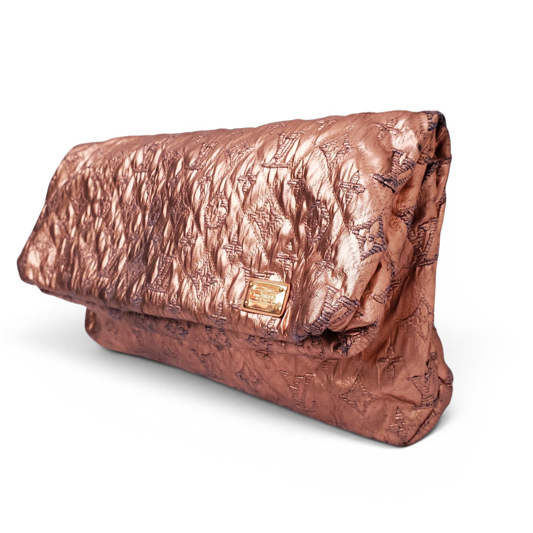 LOUIS VUITTON METALLIC LIMELIGHT MM CLUTCH