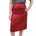 LOUIS VUITTON METALLIC RED SKIRT - SIZE 36