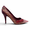 LOUIS VUITTON MONOGRAM BOW-ACCENTED PUMPS - SIZE 40