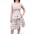LOUIS VUITTON RUNWAY FLORAL BLOUSE AND SKIRT SET- SIZE 36/38