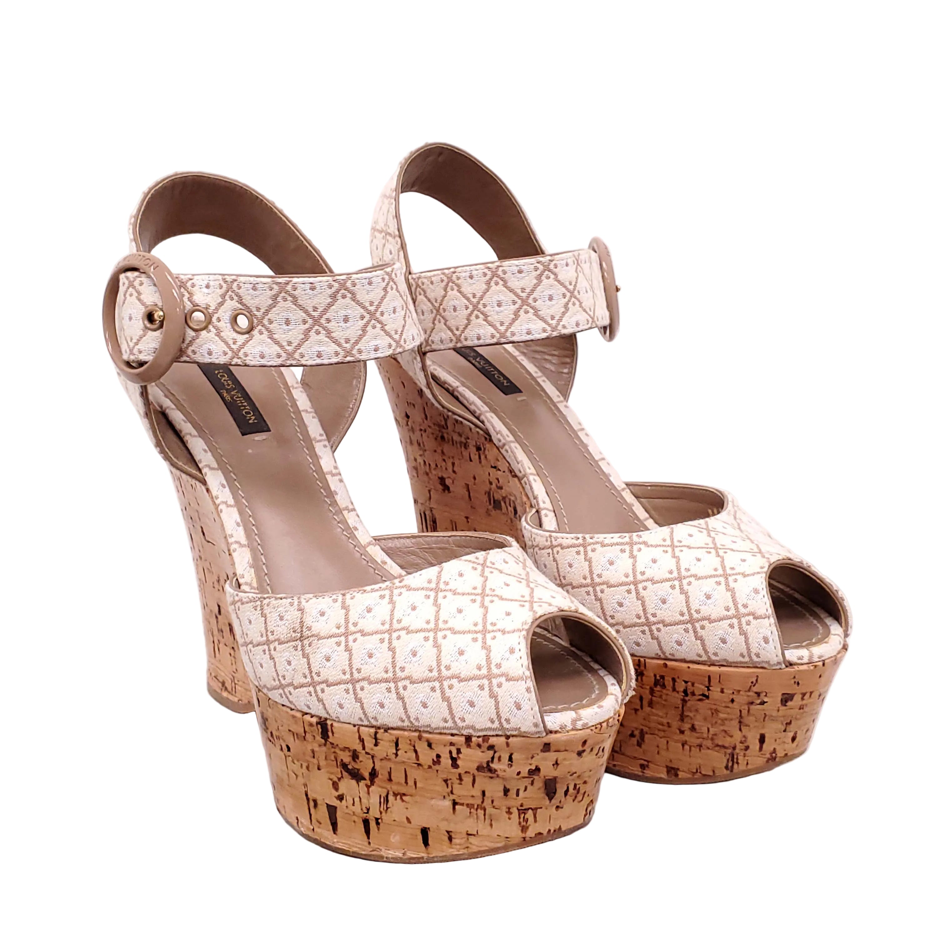 LOUIS VUITTON WEDGES - SIZE 39
