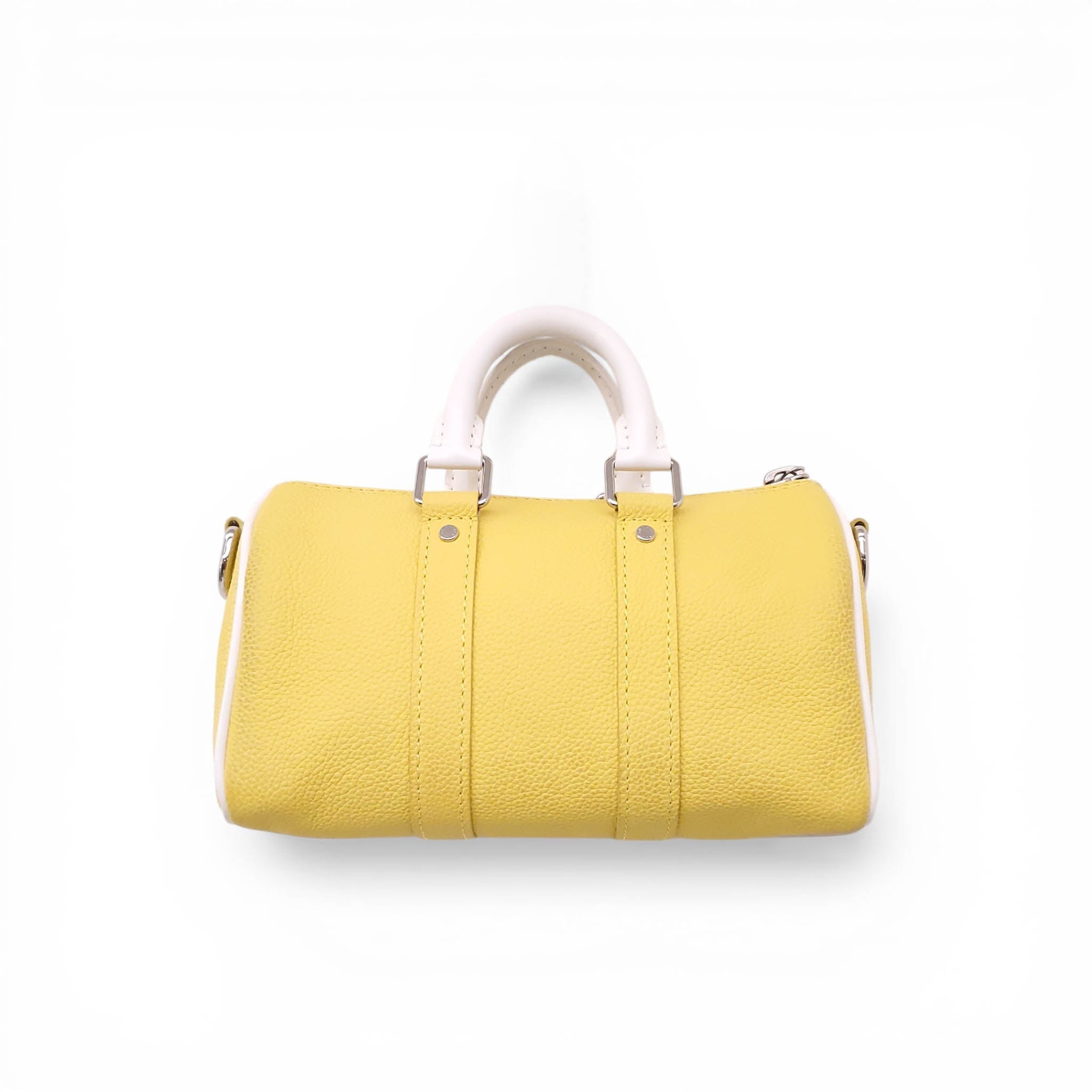 LOUIS VUITTON YELLOW KEEPALL XS TWO WAY HANDBAG