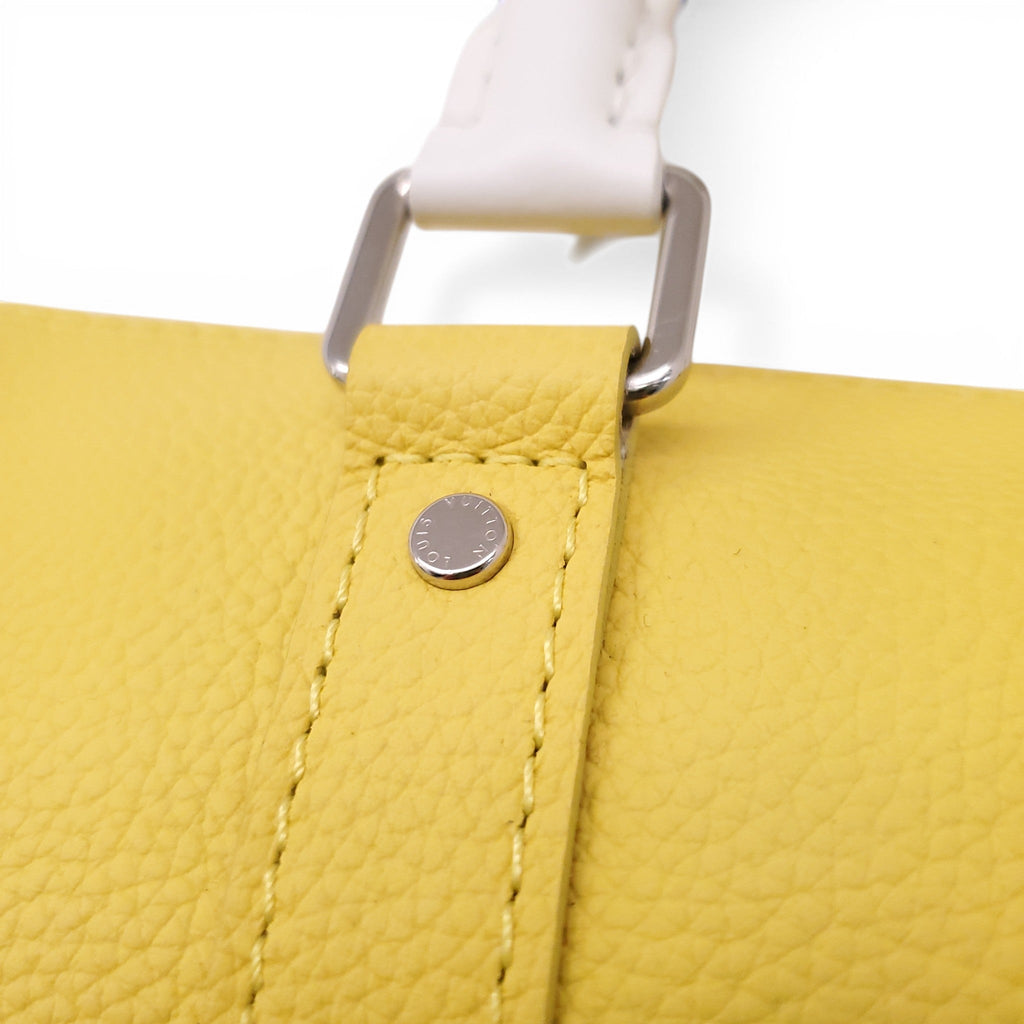 LOUIS VUITTON YELLOW KEEPALL XS TWO WAY HANDBAG