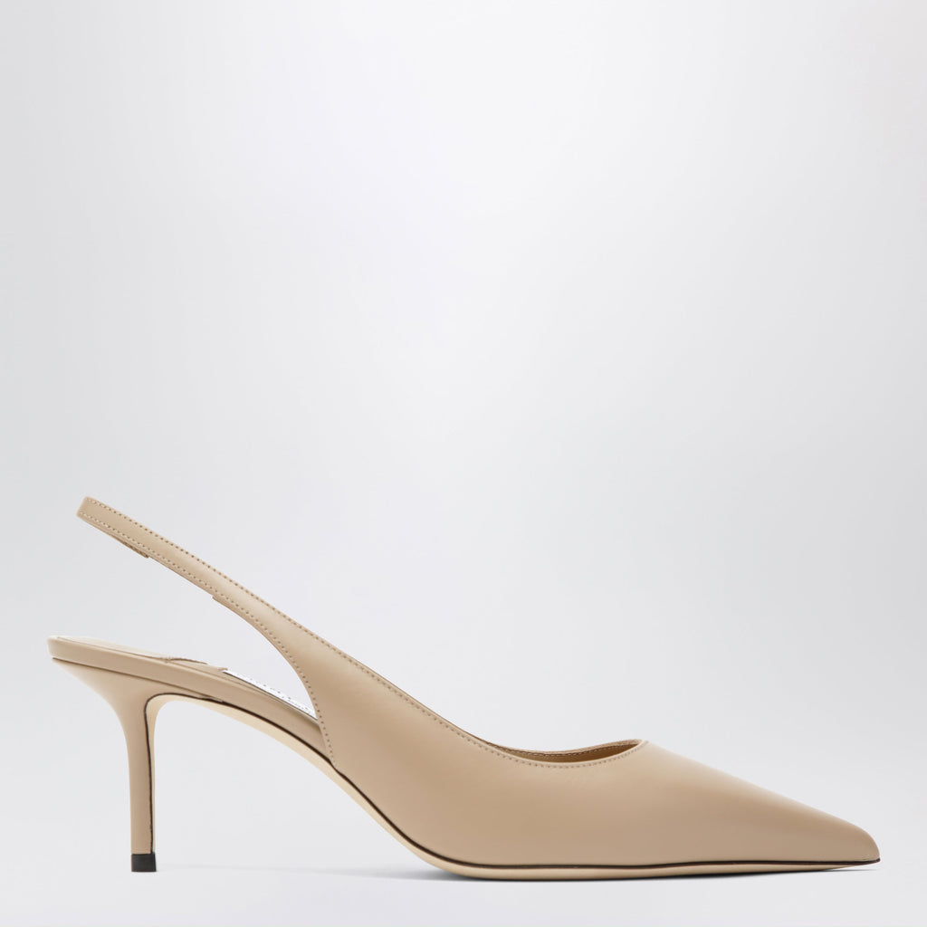 Jimmy Choo Leather Slingbacks With Ankle Strap Women
