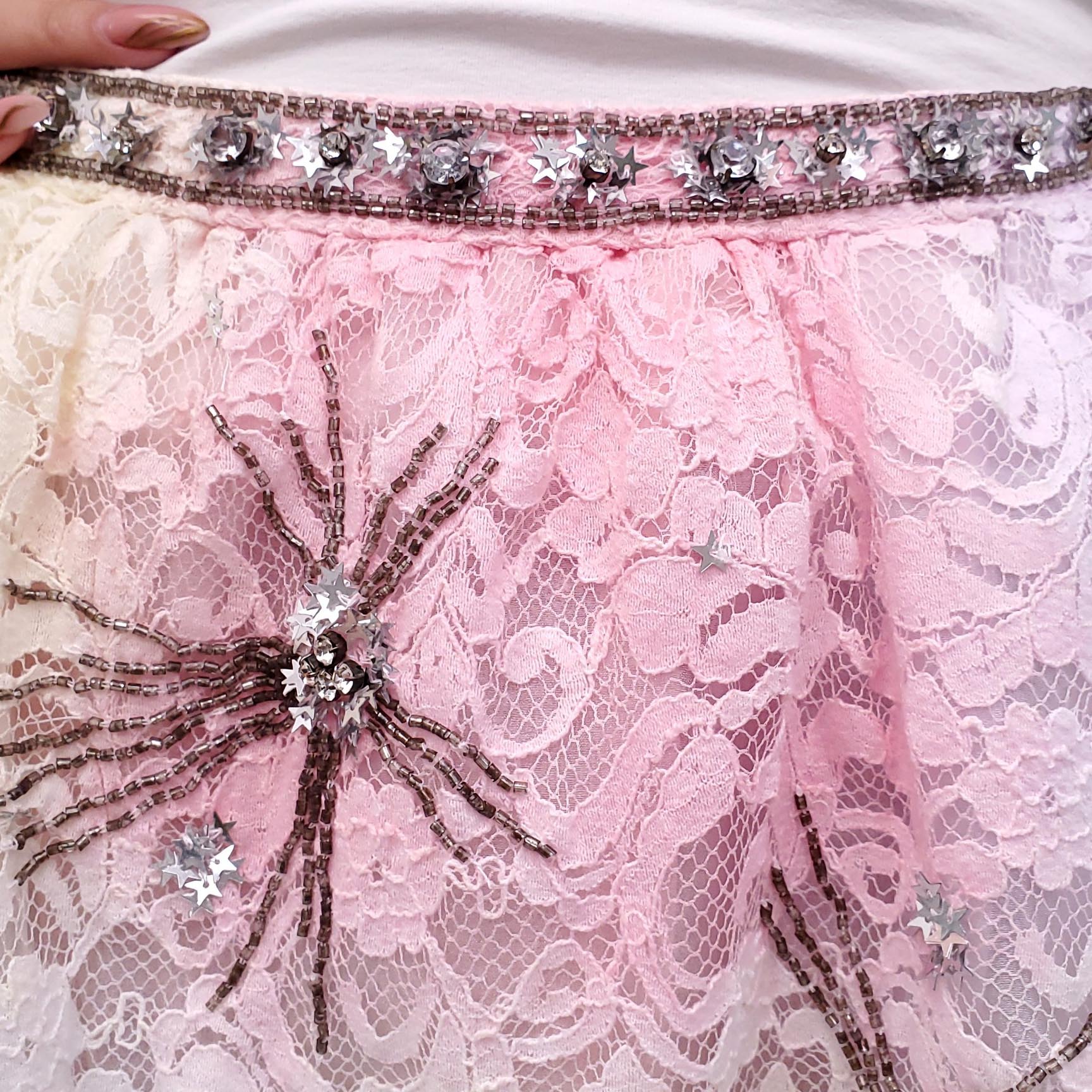 LOVESHACKFANCY PASTEL 'KEZIA' SKIRT - SIZE 4