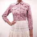 LOVE SHACK FANCY X GAP COLLABORATION FLORAL DENIM JACKET - SIZE L