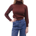 M.PATMOS BROWN TURTLENECK SWEATER - SIZE XS