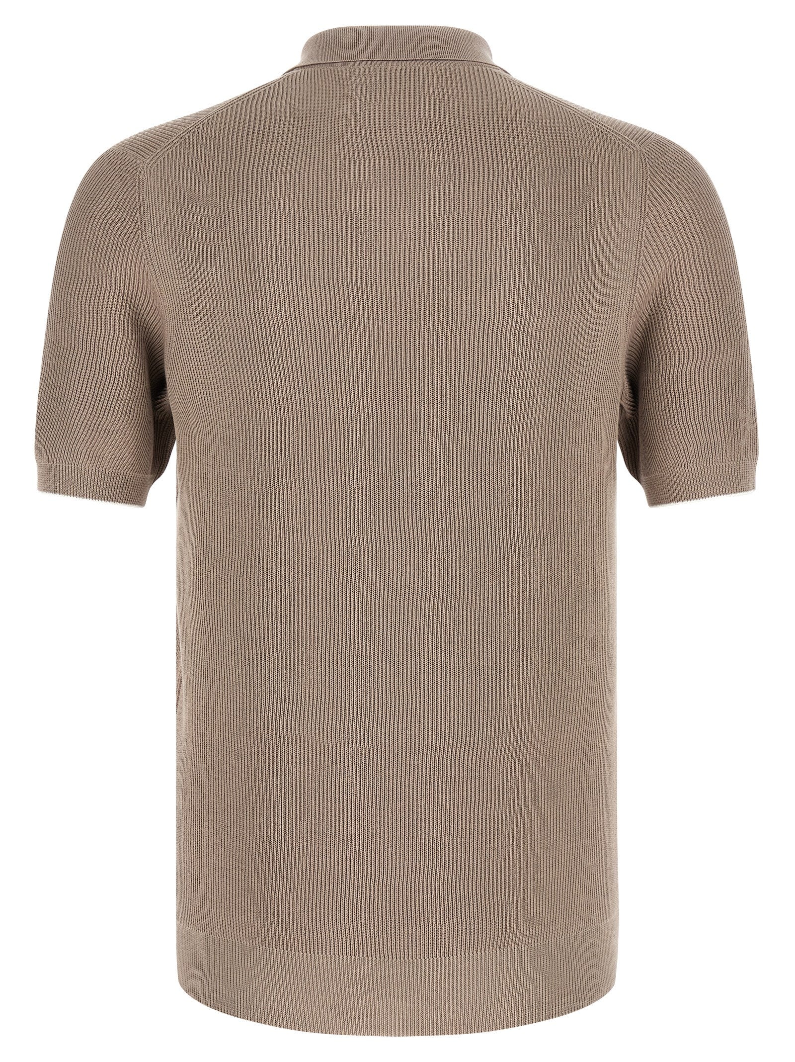 Brunello Cucinelli Men Knitted Polo Shirt