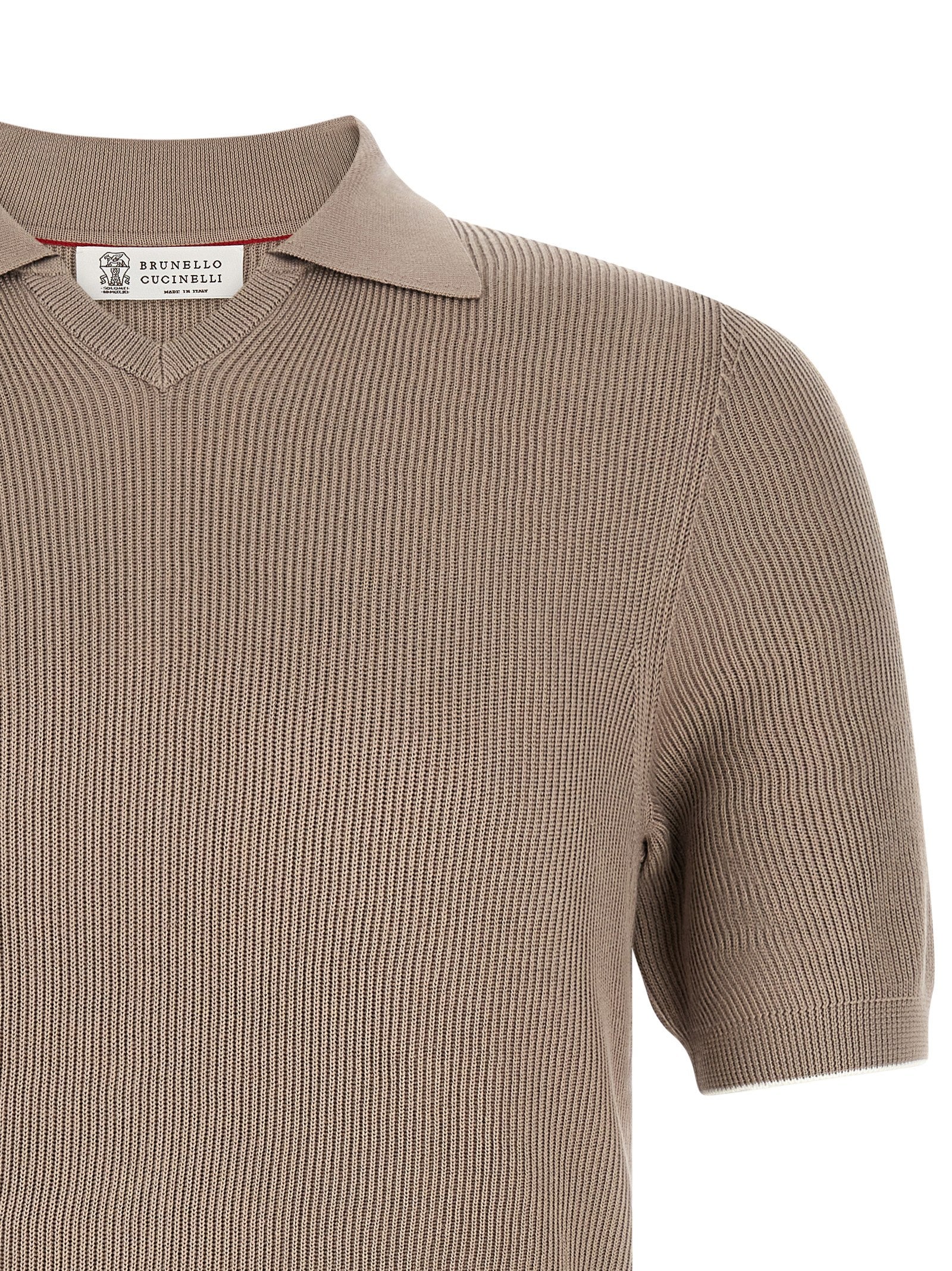 Brunello Cucinelli Men Knitted Polo Shirt