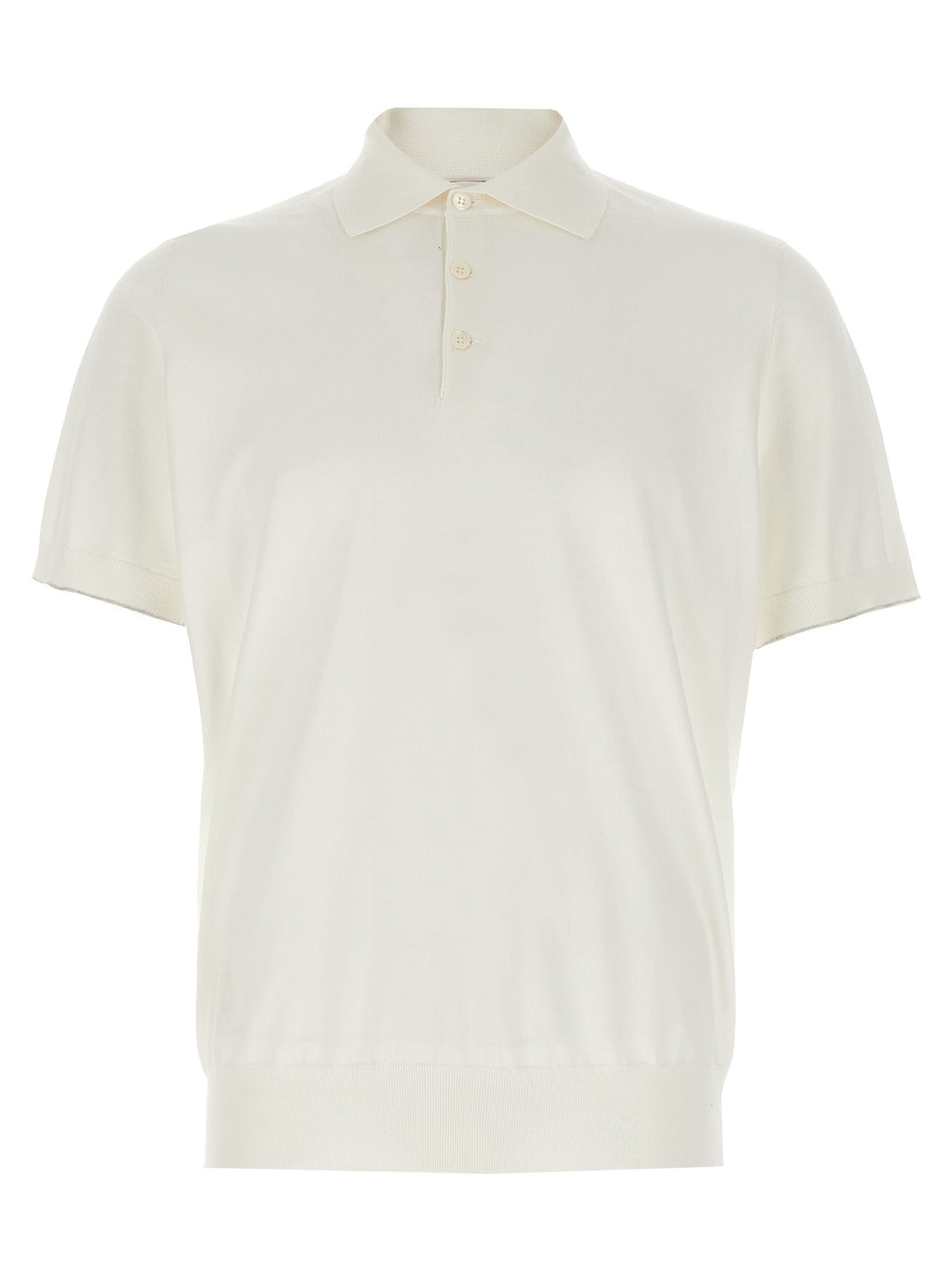 Brunello Cucinelli Men Stretch Cotton Polo Shirt