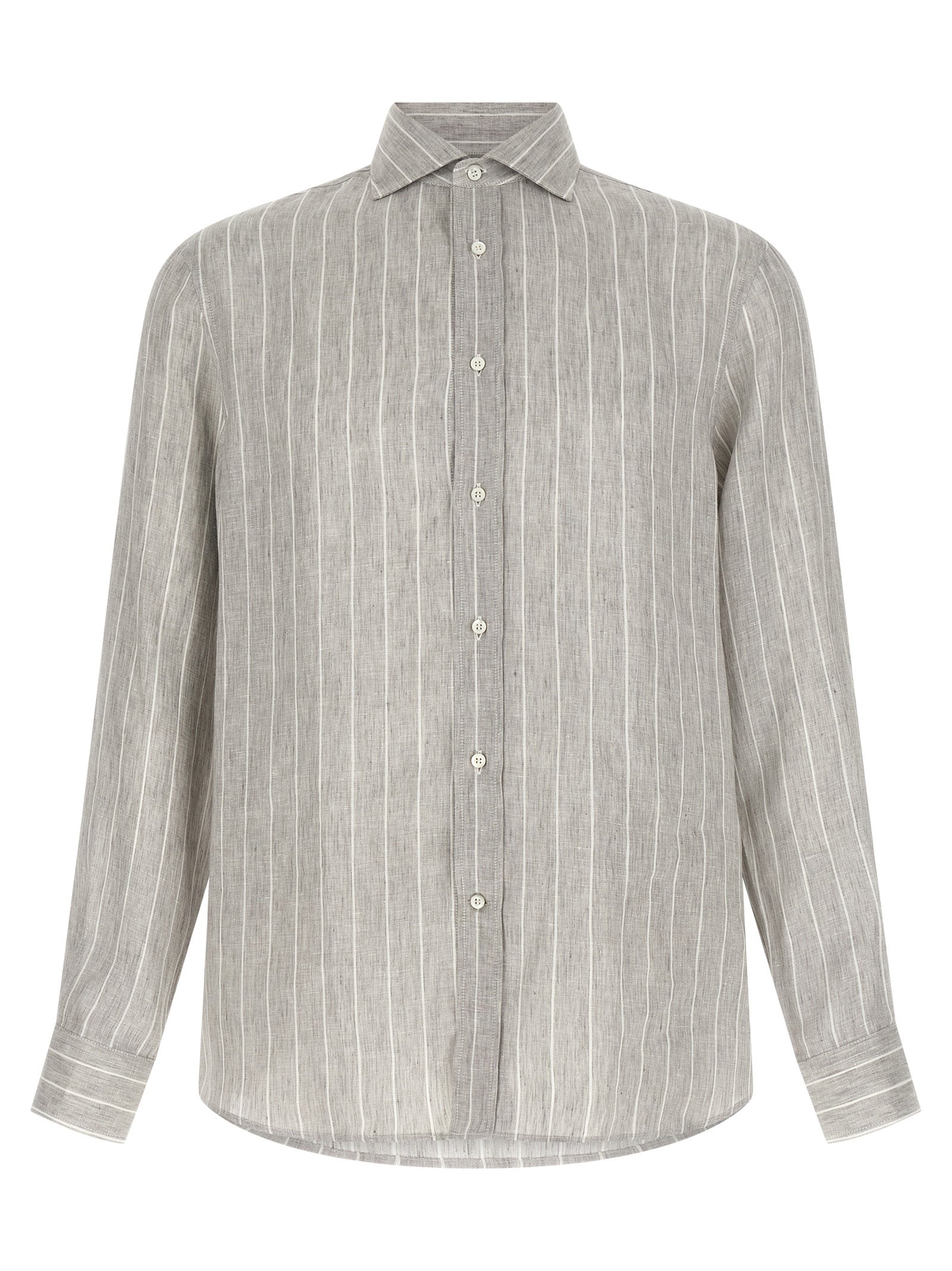 Brunello Cucinelli Men Pinstripe Shirt
