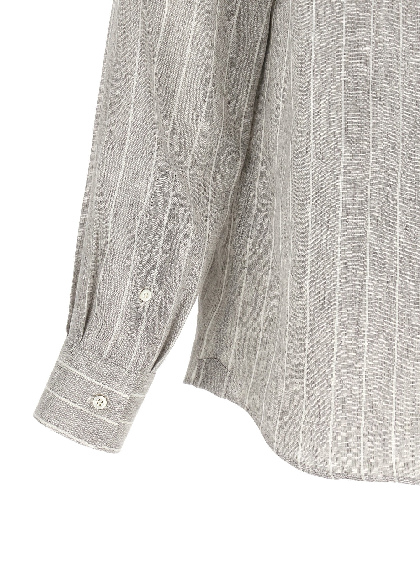 Brunello Cucinelli Men Pinstripe Shirt
