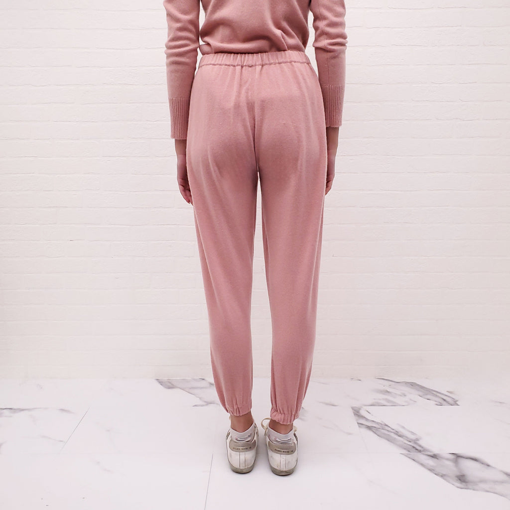 MADELEINE THOMPSON PINK CASHMERE SET - SIZE S
