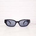 MAGDA BUTRYM BLACK SUNGLASSES WITH CRYSTALS
