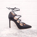 MANOLO BLAHNIK LACE UP HEELS - SIZE 35