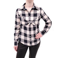 MARA HOFFMAN PLAID BLOUSE - SIZE S