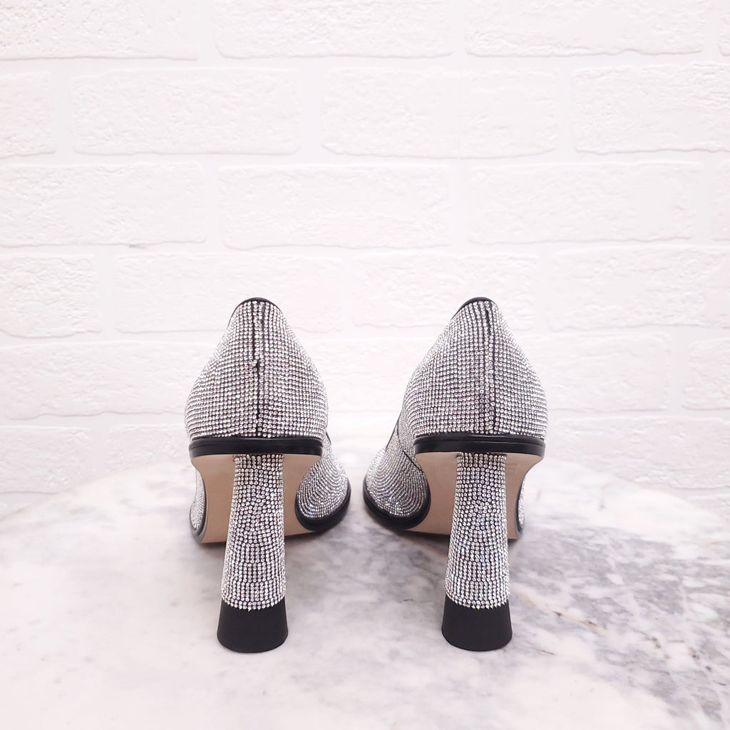 MARCO DE VINCENZO CRYSTAL ROUND TOE HEELS - SIZE 36