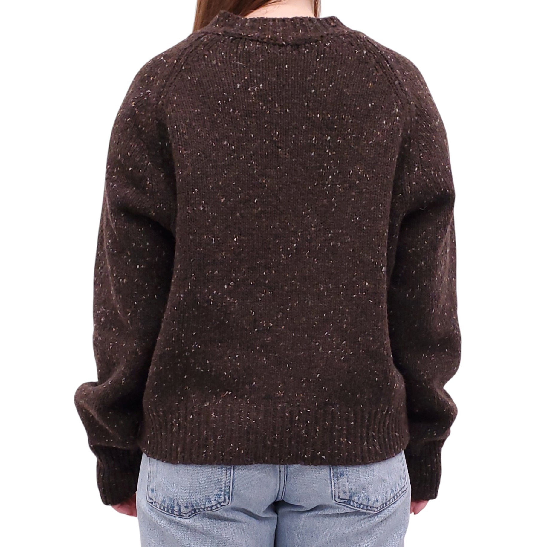MARGARET HOWELL BROWN KNIT SWEATER - SIZE 14