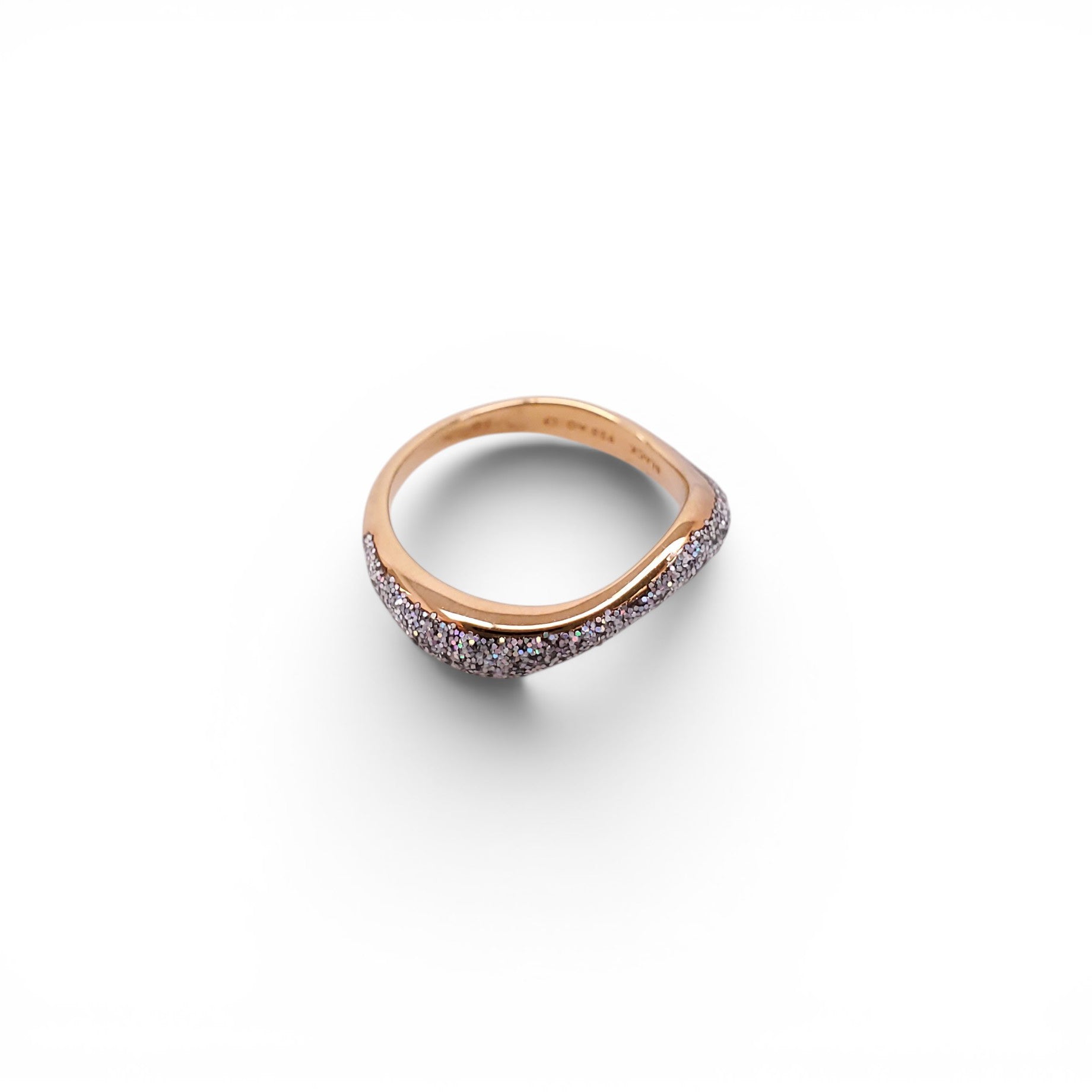 MARIA BLACK STERLING SILVER AURA OPAL GLITTER STACKABLE RINGS