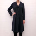 MARITHE FRANCOIS GIRBAUD BLACK SHIFT JACKET - SIZE 38