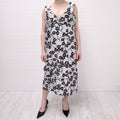 MARNI BLUE PATTERNED DRESS - SIZE 44 (OVERSIZED FIT)