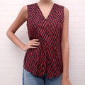 MARNI BURGUNDY PATTERNED TANK TOP - SIZE 42