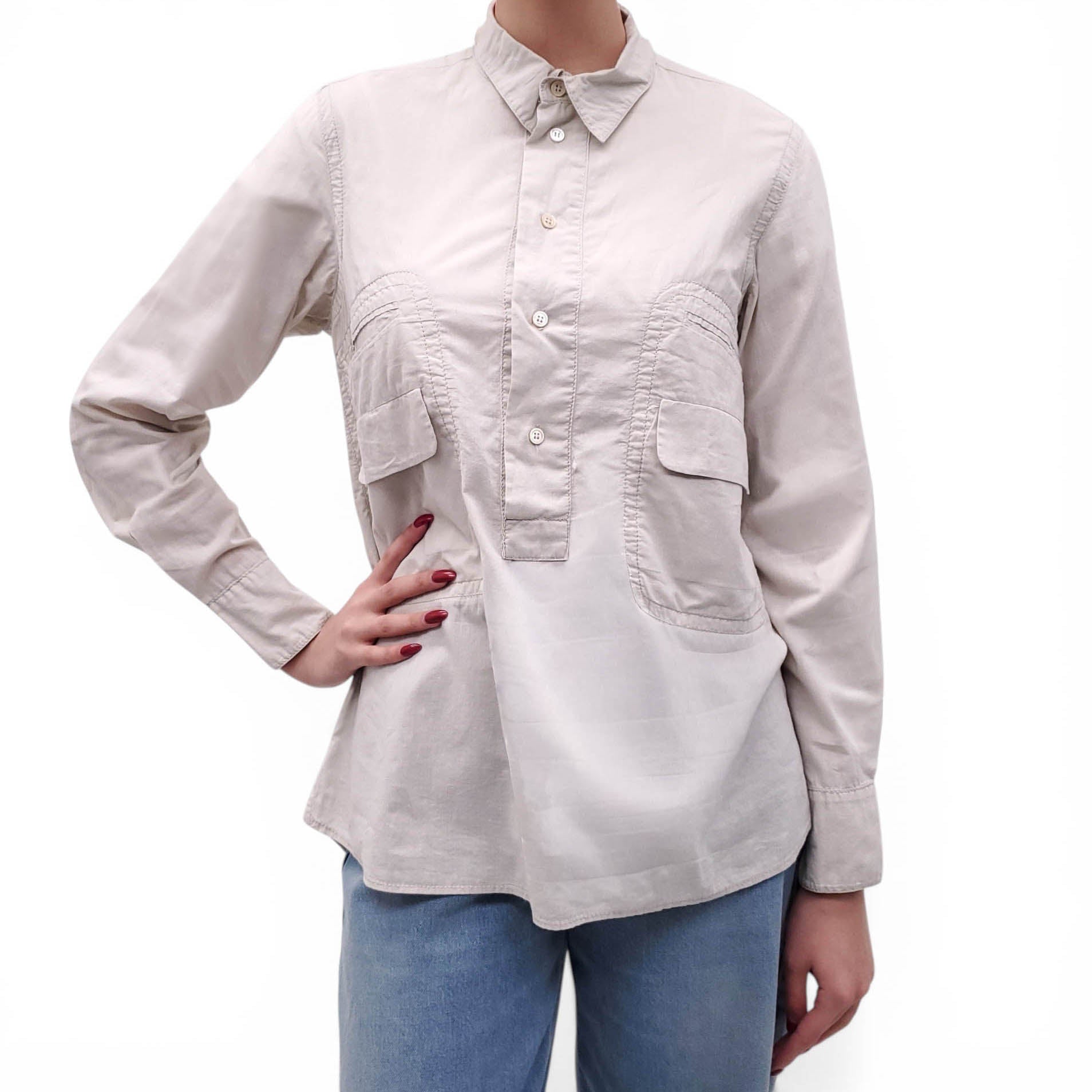MARNI LIGHT COTTON SAFARI BLOUSE - SIZE 42
