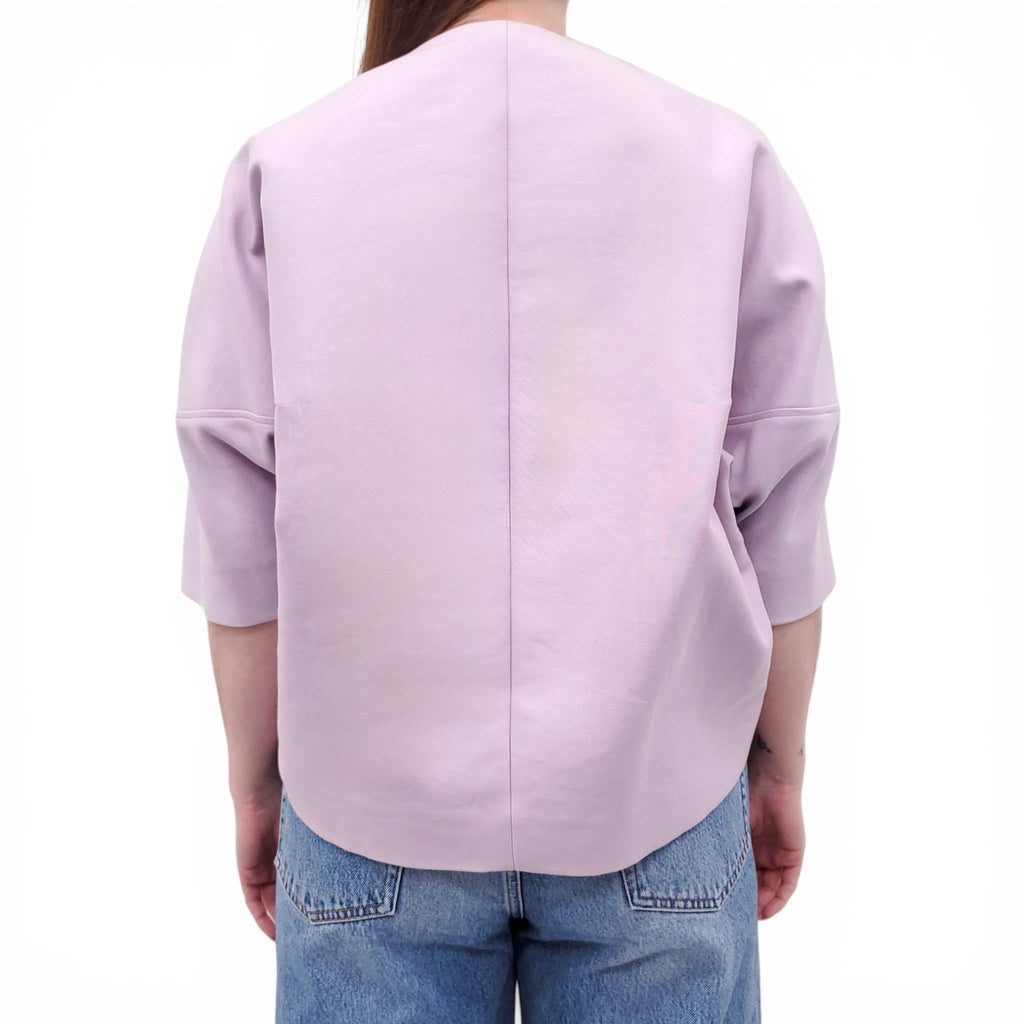 MARNI PURPLE SHORT SLEEVE TRENCH COAT - SIZE 40