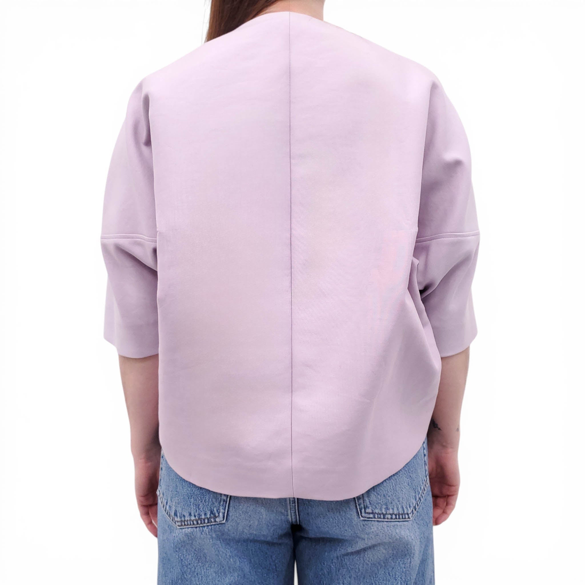 MARNI PURPLE SHORT SLEEVE TRENCH COAT - SIZE 40