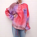 MARNI RED AND PURPLE TIE DYE WINDBREAKER JACKET - SIZE 46