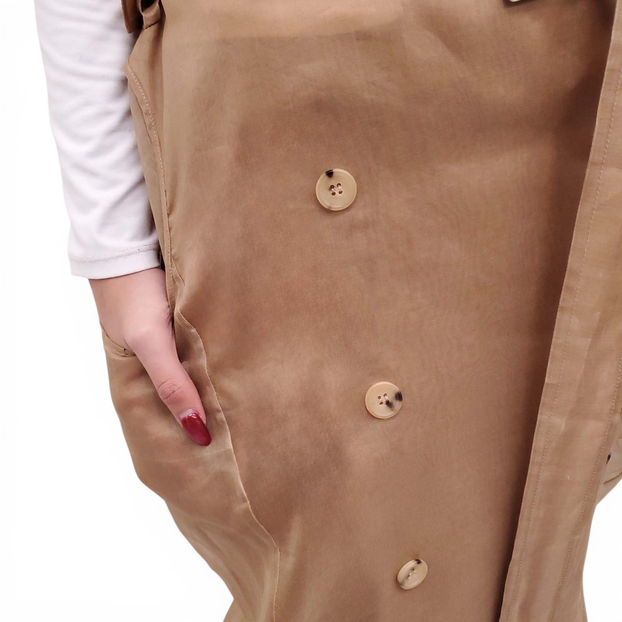 MAX MARA SHEER TRENCH STYLE SKIRT - SIZE 42
