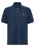 Brunello Cucinelli Men Logo Piqué Polo Shirt