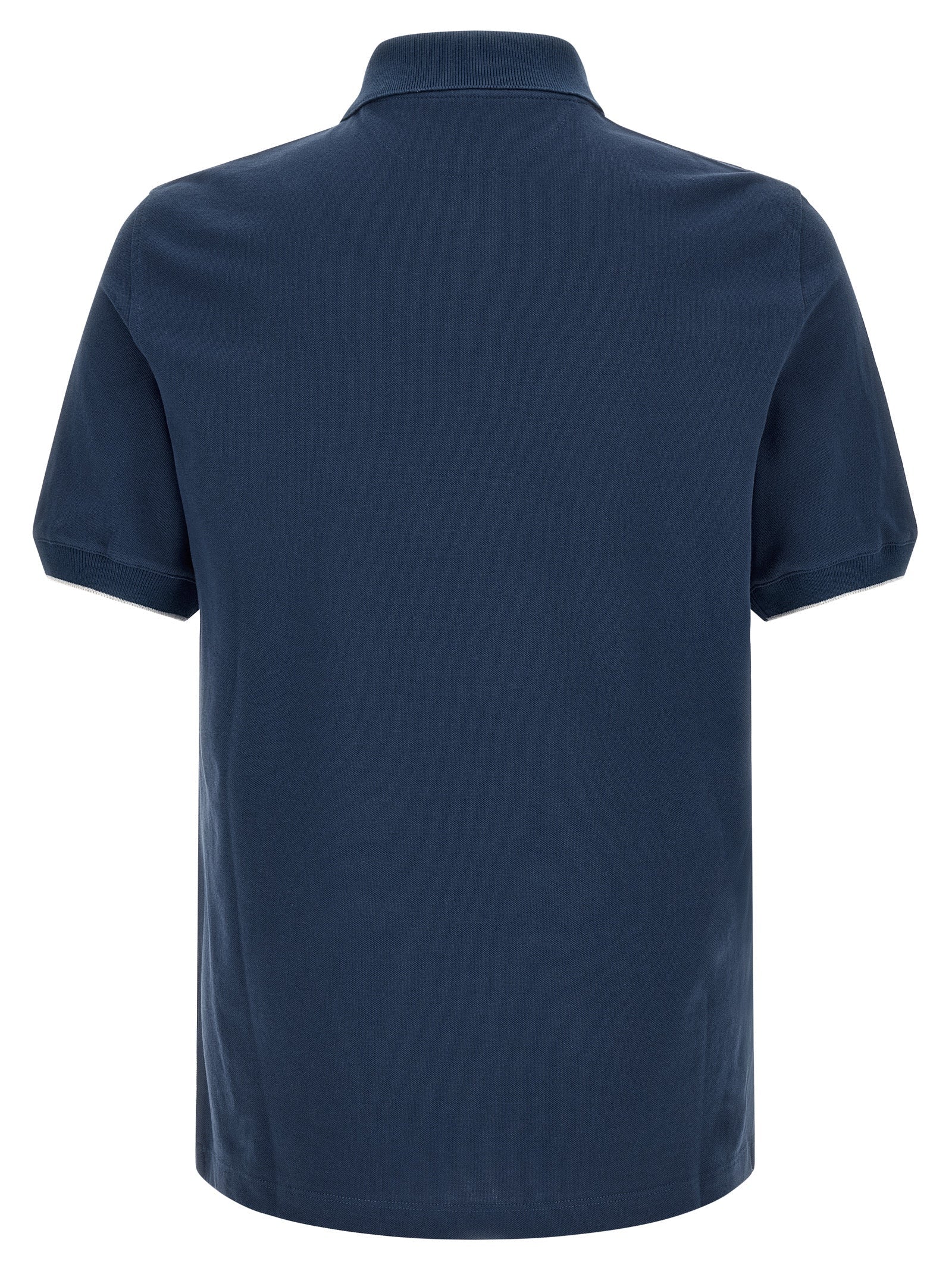 Brunello Cucinelli Men Logo Piqué Polo Shirt