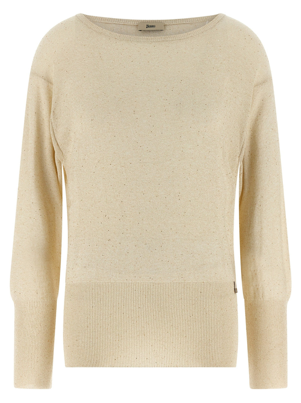 Herno Women Lamé And Sequin Yarn Sweater