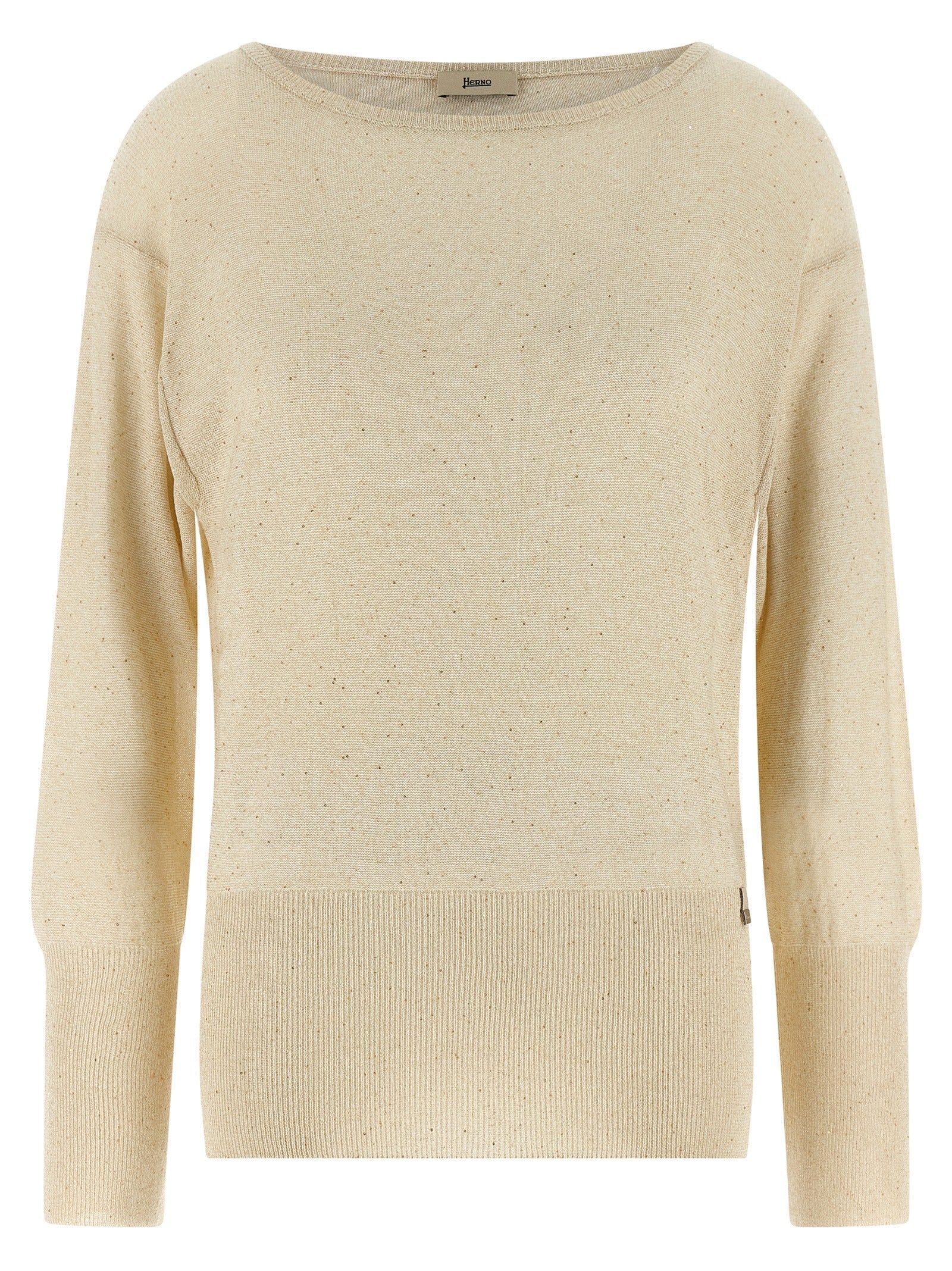 Herno Women Lamé And Sequin Yarn Sweater